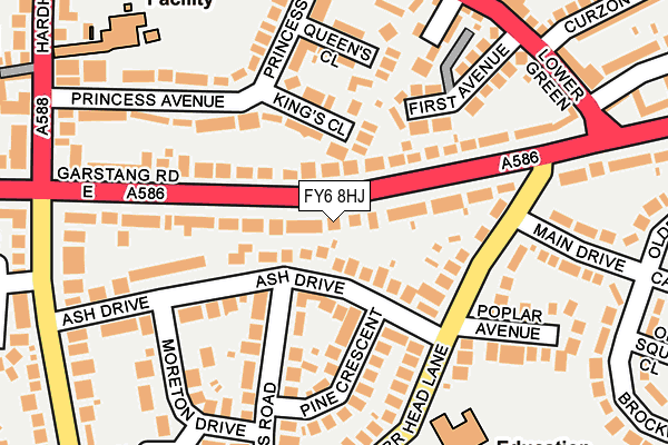 FY6 8HJ map - OS OpenMap – Local (Ordnance Survey)