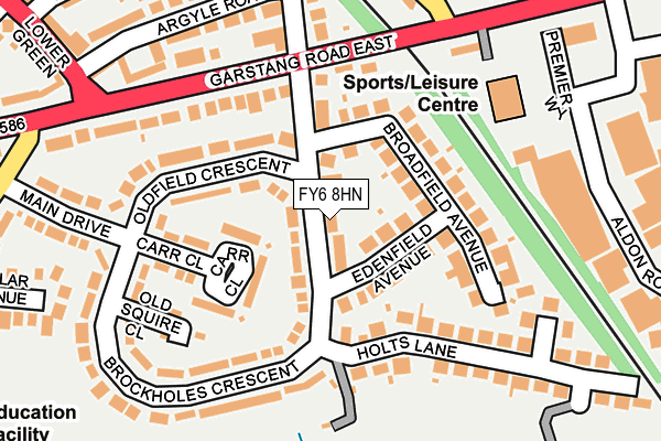 FY6 8HN map - OS OpenMap – Local (Ordnance Survey)