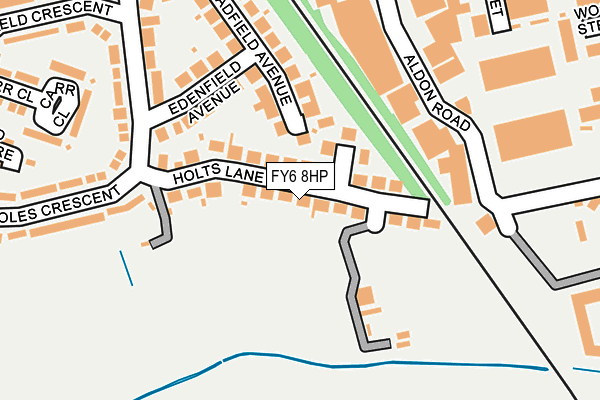 FY6 8HP map - OS OpenMap – Local (Ordnance Survey)