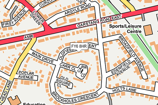 FY6 8HR map - OS OpenMap – Local (Ordnance Survey)