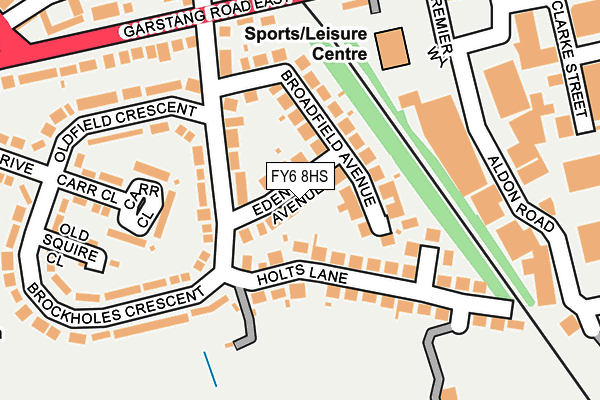 FY6 8HS map - OS OpenMap – Local (Ordnance Survey)