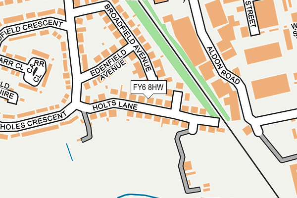 FY6 8HW map - OS OpenMap – Local (Ordnance Survey)