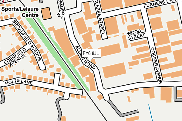 FY6 8JL map - OS OpenMap – Local (Ordnance Survey)
