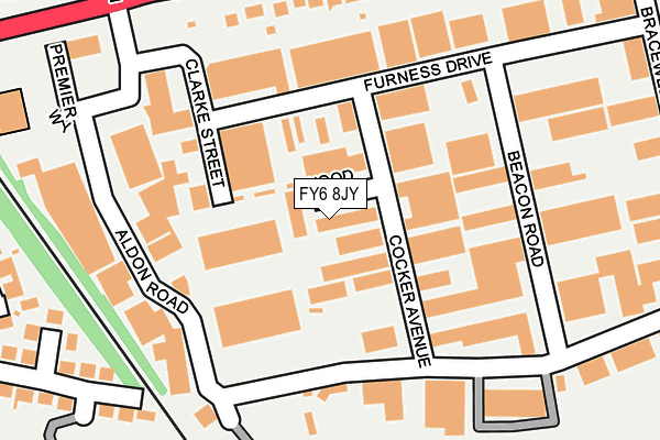 FY6 8JY map - OS OpenMap – Local (Ordnance Survey)