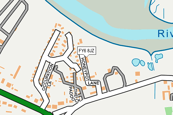 FY6 8JZ map - OS OpenMap – Local (Ordnance Survey)