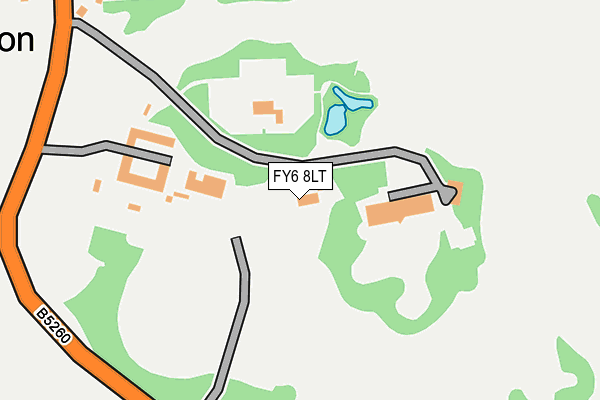 FY6 8LT map - OS OpenMap – Local (Ordnance Survey)