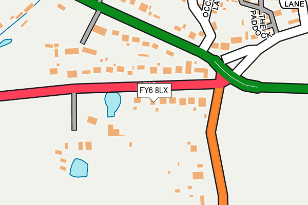 FY6 8LX map - OS OpenMap – Local (Ordnance Survey)