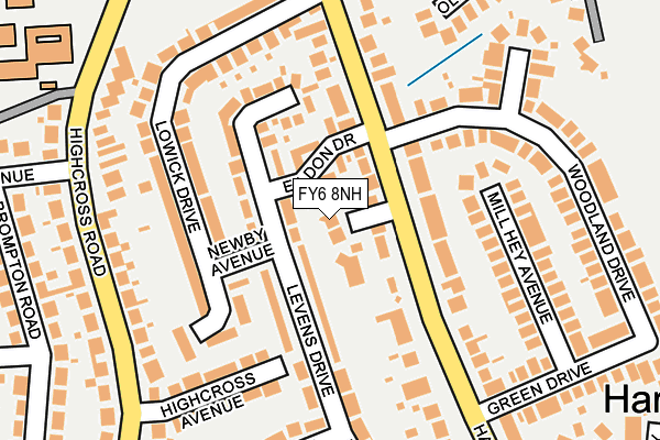 FY6 8NH map - OS OpenMap – Local (Ordnance Survey)