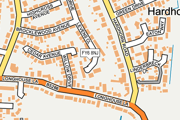 FY6 8NJ map - OS OpenMap – Local (Ordnance Survey)