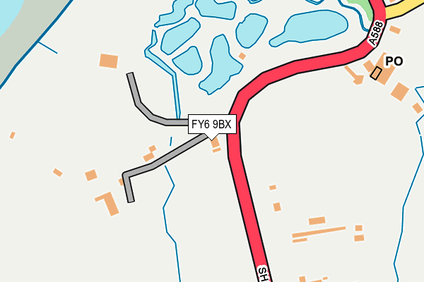 FY6 9BX map - OS OpenMap – Local (Ordnance Survey)