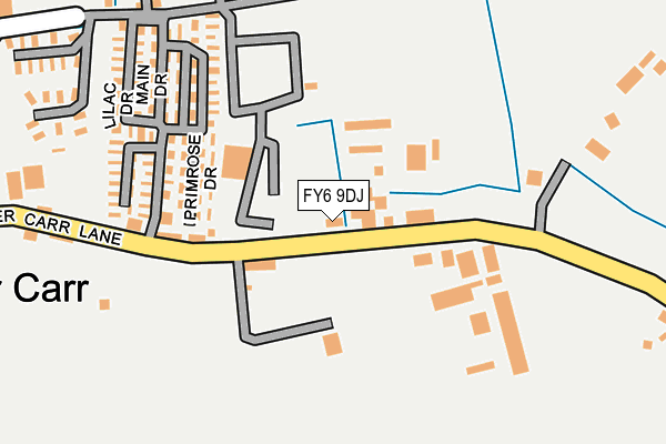 FY6 9DJ map - OS OpenMap – Local (Ordnance Survey)