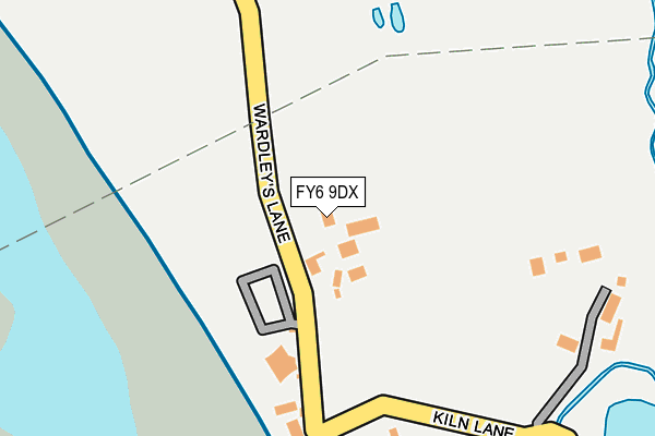 FY6 9DX map - OS OpenMap – Local (Ordnance Survey)