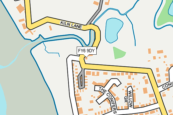 FY6 9DY map - OS OpenMap – Local (Ordnance Survey)