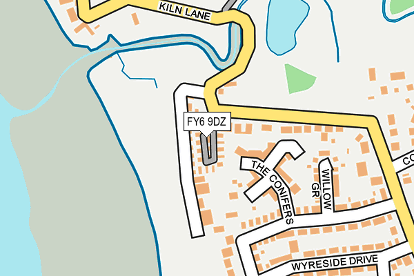 FY6 9DZ map - OS OpenMap – Local (Ordnance Survey)