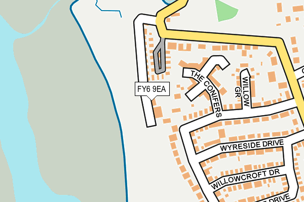 FY6 9EA map - OS OpenMap – Local (Ordnance Survey)