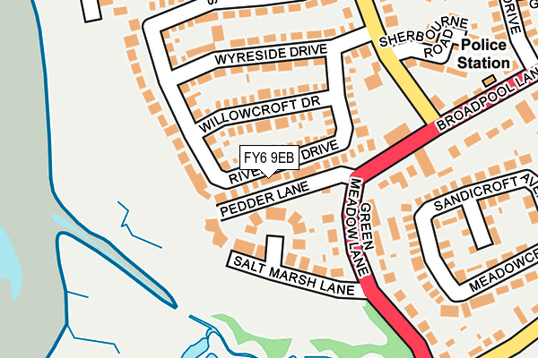 FY6 9EB map - OS OpenMap – Local (Ordnance Survey)