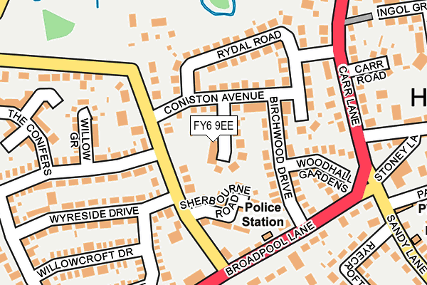 FY6 9EE map - OS OpenMap – Local (Ordnance Survey)