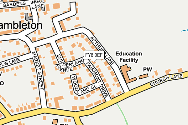 FY6 9EF map - OS OpenMap – Local (Ordnance Survey)