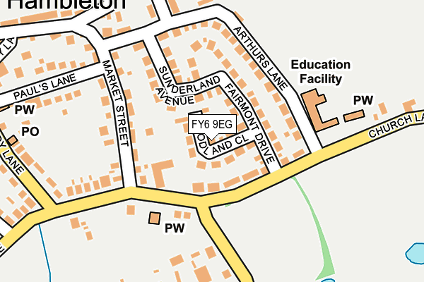 FY6 9EG map - OS OpenMap – Local (Ordnance Survey)
