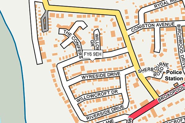 FY6 9EH map - OS OpenMap – Local (Ordnance Survey)