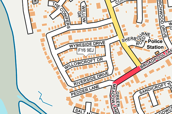 FY6 9EJ map - OS OpenMap – Local (Ordnance Survey)