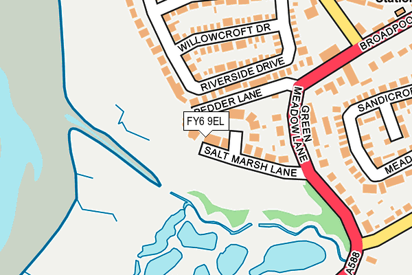 FY6 9EL map - OS OpenMap – Local (Ordnance Survey)
