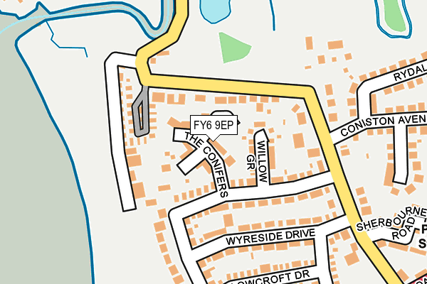 FY6 9EP map - OS OpenMap – Local (Ordnance Survey)