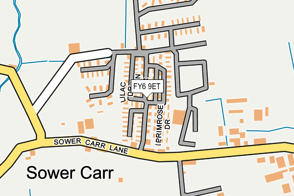 FY6 9ET map - OS OpenMap – Local (Ordnance Survey)
