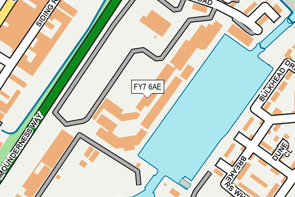 FY7 6AE map - OS OpenMap – Local (Ordnance Survey)