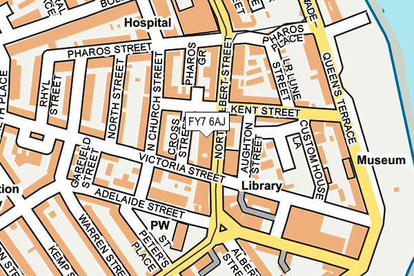 FY7 6AJ map - OS OpenMap – Local (Ordnance Survey)