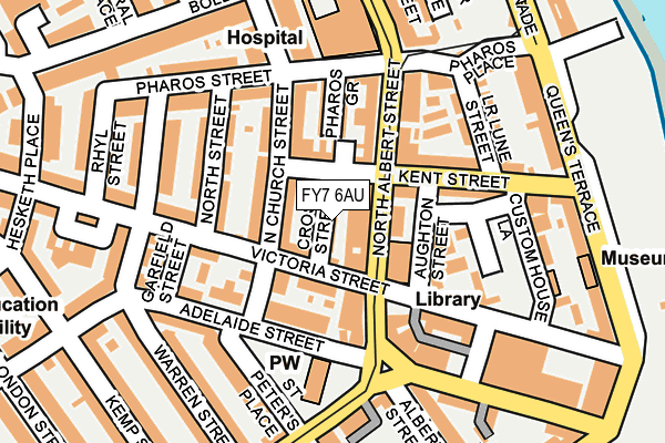 FY7 6AU map - OS OpenMap – Local (Ordnance Survey)