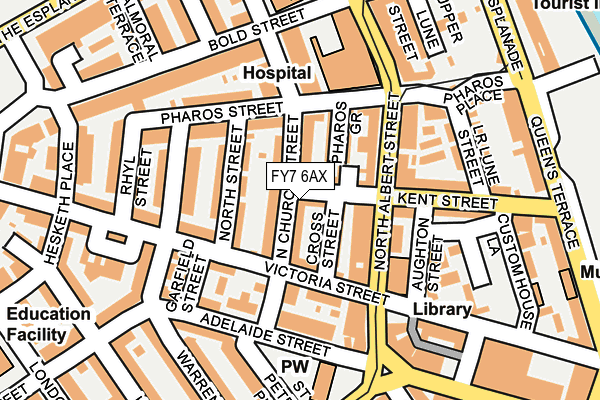 FY7 6AX map - OS OpenMap – Local (Ordnance Survey)