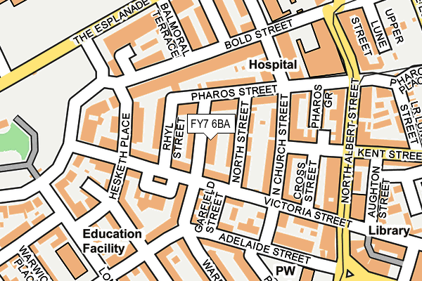 FY7 6BA map - OS OpenMap – Local (Ordnance Survey)