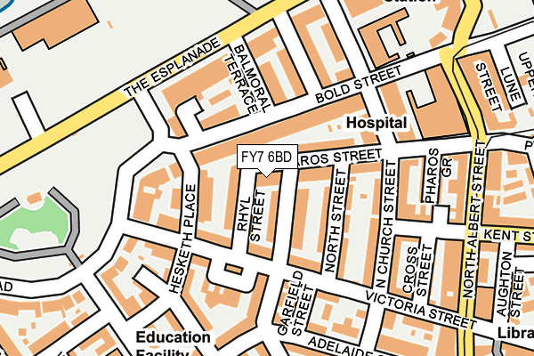 FY7 6BD map - OS OpenMap – Local (Ordnance Survey)
