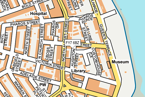 FY7 6BZ map - OS OpenMap – Local (Ordnance Survey)