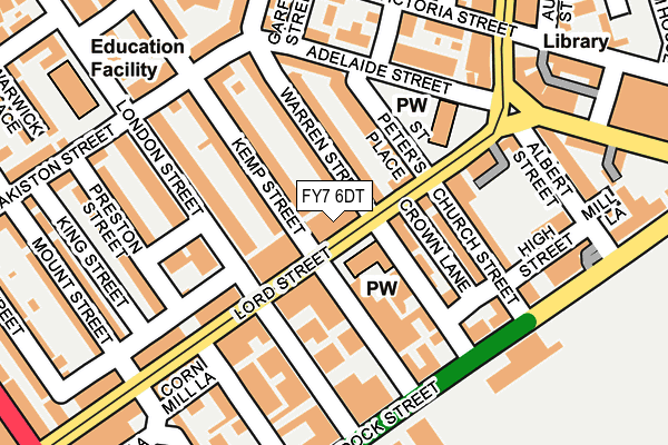 FY7 6DT map - OS OpenMap – Local (Ordnance Survey)