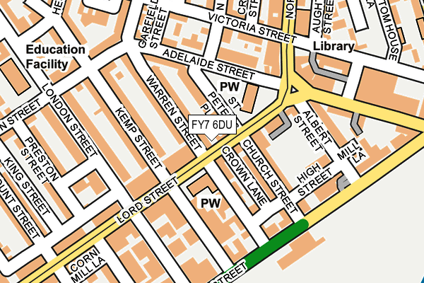 FY7 6DU map - OS OpenMap – Local (Ordnance Survey)
