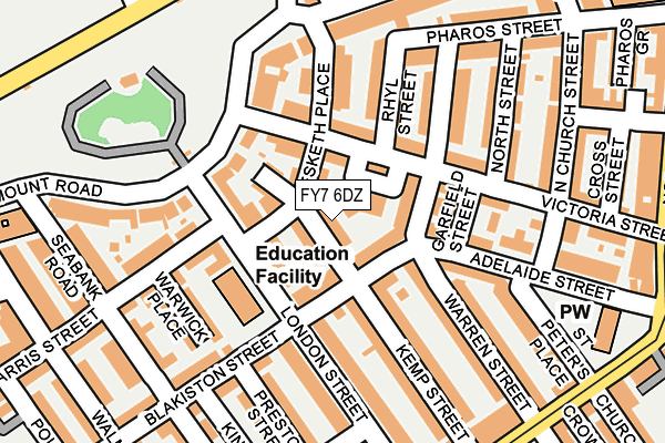 FY7 6DZ map - OS OpenMap – Local (Ordnance Survey)