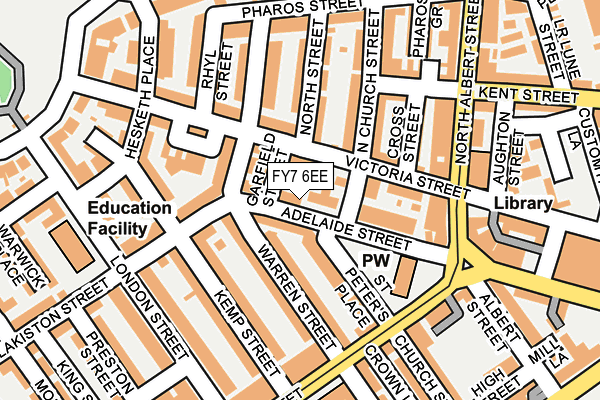 FY7 6EE map - OS OpenMap – Local (Ordnance Survey)