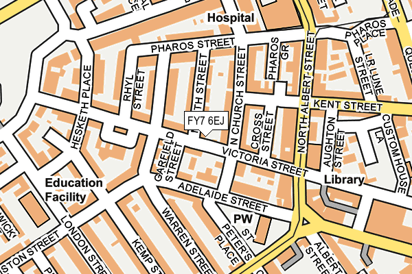 FY7 6EJ map - OS OpenMap – Local (Ordnance Survey)