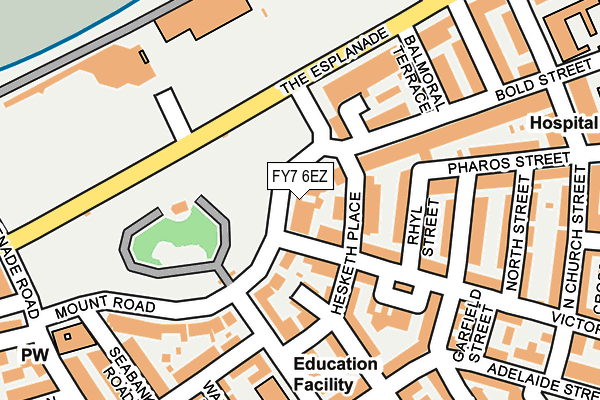 FY7 6EZ map - OS OpenMap – Local (Ordnance Survey)
