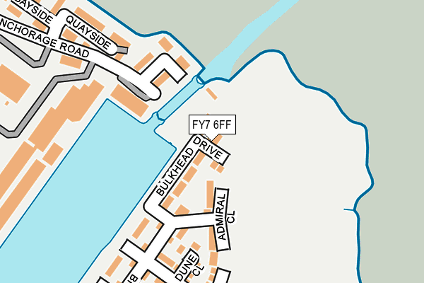 FY7 6FF map - OS OpenMap – Local (Ordnance Survey)