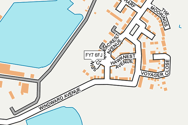 FY7 6FJ map - OS OpenMap – Local (Ordnance Survey)