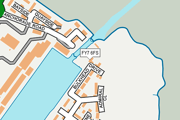 FY7 6FS map - OS OpenMap – Local (Ordnance Survey)