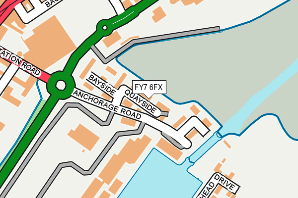 FY7 6FX map - OS OpenMap – Local (Ordnance Survey)