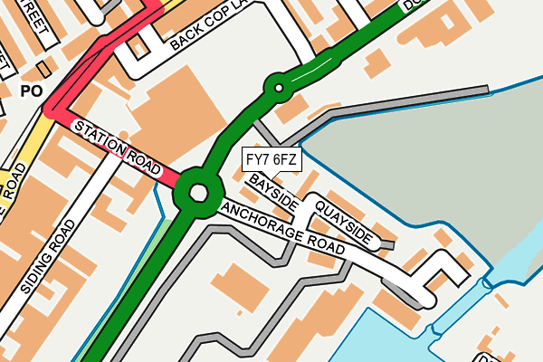 FY7 6FZ map - OS OpenMap – Local (Ordnance Survey)