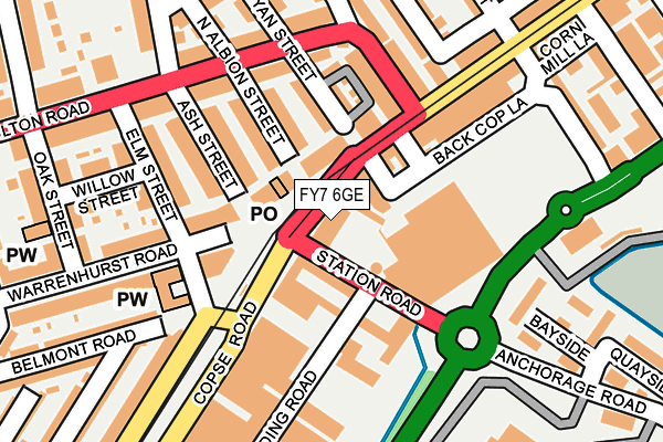 FY7 6GE map - OS OpenMap – Local (Ordnance Survey)