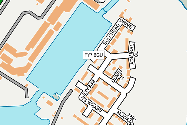 FY7 6GU map - OS OpenMap – Local (Ordnance Survey)