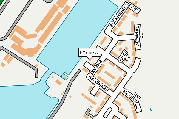 FY7 6GW map - OS OpenMap – Local (Ordnance Survey)