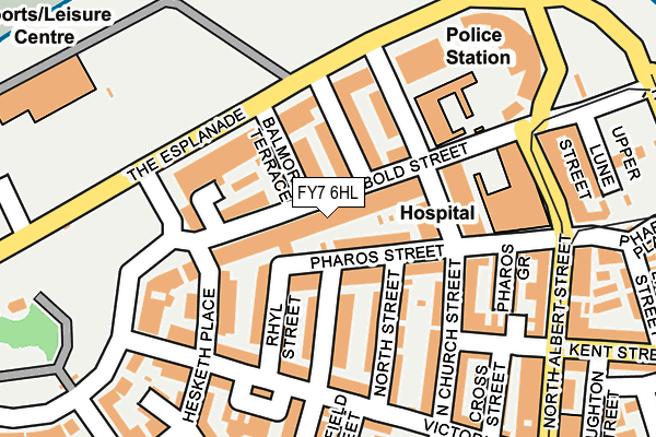 FY7 6HL map - OS OpenMap – Local (Ordnance Survey)